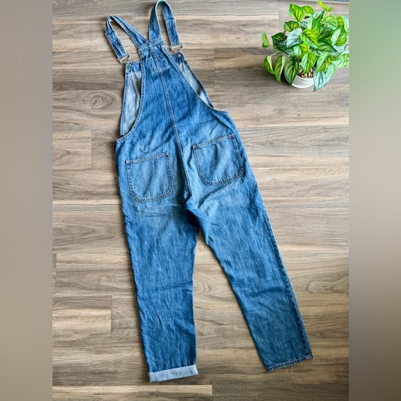 GAP Denim Overalls Pocket Bib – Medium Wash Relaxed Fit Indigo Blue Size M - Picture 11 of 14